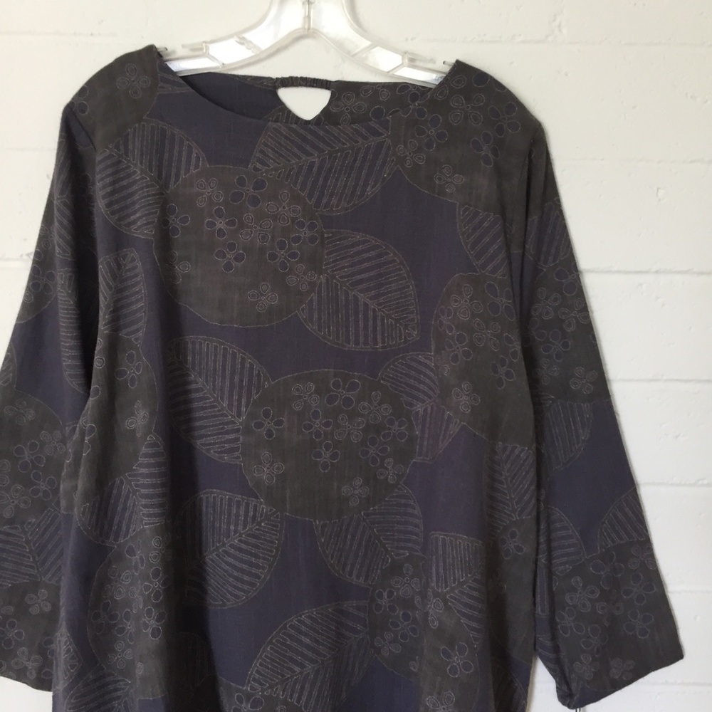 Dress Boat Neck Long Sleeve Art to Wear NWT OS - Picture 2 of 11